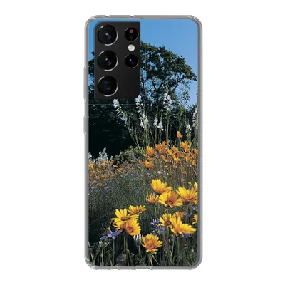 Produktbild von MuchoWow® Handyhülle Schutzhülle Hülle für Samsung Galaxy S21 Ultra Blumen - Natur - Farbe Silikon Softcase Handy Hülle - Mobiltelefon