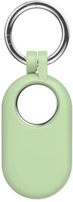 Image de Étui de protection pour Samsung SmartTag 2 – Coque en silicone / Support / Porte-clés – Vert clair