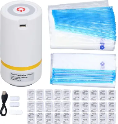 Produktbild von 3D-Druck Filament Vakuum Kit 5V 3W Automatische Pumpe 2 Größen Abdichtung Staub Aufbewahrungsbeutel für 0.5kg 0.75kg 1kg 2kg Spulen
