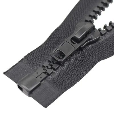 2er-Pack #10 Kunststoff-Trennreißverschluss, 20 cm, schwarz