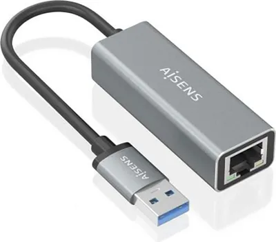 Image de AISENS A106-0897, filaire, USB, Ethernet, 1000 Mbit/s, gris