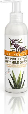Produktbild von OLIVALOE 00164 - Sonnenschutz-Körpermilch 200ml LSF30, Naturkosmetik