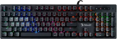 Image de A4tech B500N Clavier gaming Bloody, filaire, 106 touches, gris
