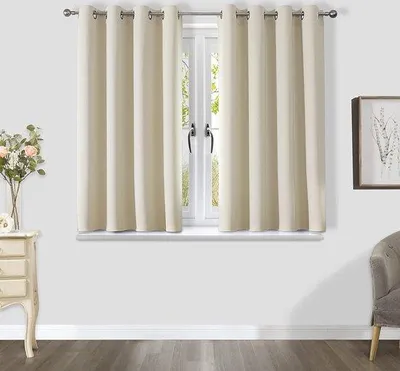 Zdjęcie produktu dla Zasłony termoizolacyjne zaciemniające do okien, zestaw 2 sztuk, 140 x 175 cm, ciemnoniebieskie