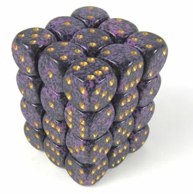 Produktbild von Chessex Hurricane Gesprenkelt D6 12mm Würfel Set 36 Stück
