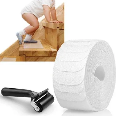 Produktbild von Famanu Antirutschmatten für Treppen - Transparente selbstklebende Matten 15 Stück - 10 x 60 cm