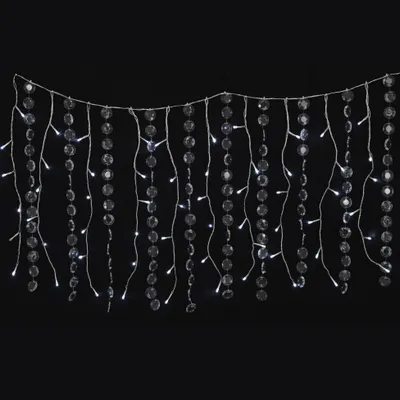 Image de Guirlande rideau de diamant 60 Led