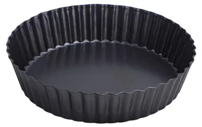 Image de Solidchoice - Moule à tarte avec fond amovible, diamètre 24 cm, revêtement antiadhésif, idéal pour les tartes et les quiches