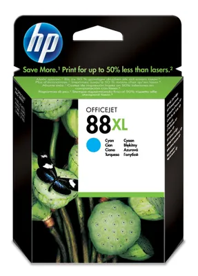 Produktbild von HP 88XL, Hohe (XL-) Ausbeute, Cyan, Tinte auf Pigmentbasis, 17,1 ml, 1 Stück(e), 1700 Seiten