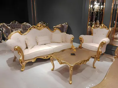 Produktbild von Sofagarnitur 3+3+1+1 Sitzer Klassisch Relax Sessel Chesterfield Barock Stil 4tlg