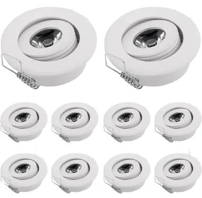 Produktbild von Downlight, Mini-Einbau-Design, Warmweißes LED, Weißer Körper, Warmweiß 3000K-b, 3W-b