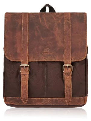 Produktbild von Herren-Reiserucksack groß vintage braun Paolo Peruzzi T-29-BR