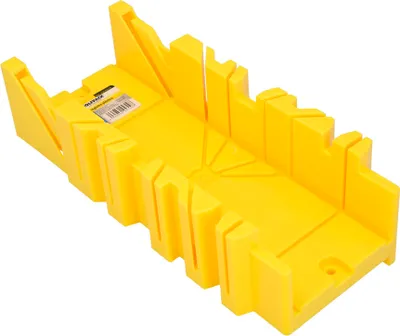Produktbild von Kunststoff-Gehrungsanschlag 10,5 x 30 cm. Gehrungslade, Gehrungssägenbox, Gehrungsführung. 3 Winkel