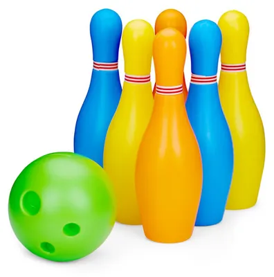 Productafbeelding van Eddy Toys Bowlingset Speelgoed - Speelset - Kegelspel - 8 Stuks