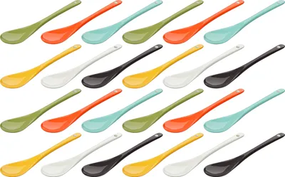 Produktbild von Eierlöffel Porzellan - bunte Porzellanlöffel