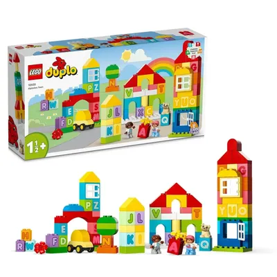 Obrázek produktu pro LEGO DUPLO Písmenkové městečko, Sada na stavění, 1,5 rok/roky, Plast, 87 kusů, 1,45 kg