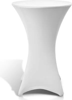 Immagine prodotto di Copritavolo alto allungabile tavolo alto Ø 80 cm copritavolo tavolo bistrot bianco