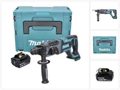 Produktbild von Makita DHR 241 M1J Akku Bohrhammer 18 V 2,0 J SDS plus + 1x Akku 4,0 Ah + Makpac - ohne Ladegerät
