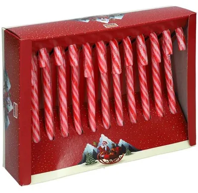 Produktbild von Zuckerstangen Rot und Weiß (12 Stück)