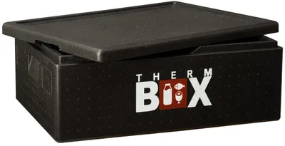 Produktbild von THERM BOX Styroporbox B53 53-Liter für E2 Kiste Thermobox Warmhaltebox Kühlbox Innen: 62,5x42,5x20cm Wiederverwendbar