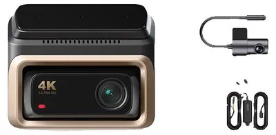 Immagine prodotto di Dashcam, video 4K, visione notturna, 2 canali, scheda SD da 128 GB (classe U3), 2 canali, scheda SD da 128 GB (classe U3)