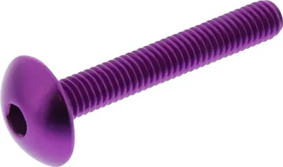 Zdjęcie produktu dla Śruba z łbem walcowym JMP M6x1.00mm 40mm aluminium fioletowy