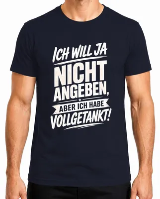Productafbeelding van Ik wil niet opscheppen, maar ik heb een Statement Sarkasmus Reich heren T-shirt, marineblauw, maat L