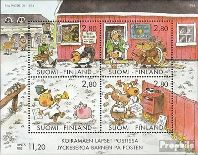 Produktbild von Briefmarken Finnland 1994 Mi Block14 (kompl.Ausg.) postfrisch Comics
