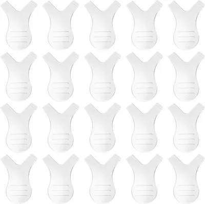 Imagen del producto de Cepillos para pestañas en forma de Y, 20 unidades, de silicona, antibacterianos, para extensiones de pestañas