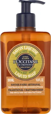 Produktbild von L'Occitane Luxury Size Shea Verbena Hands & Body Liquid Soap, Körper, Flüssigseife, Pumpenflasche, Reinigend, Orange, Eisenkraut