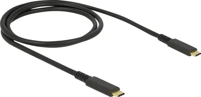Obrázek produktu pro DeLOCK 85207, 1 m, USB C, USB C, USB 3.2 Gen 2 (3.1 Gen 2), 10 Gbit/s, Černá