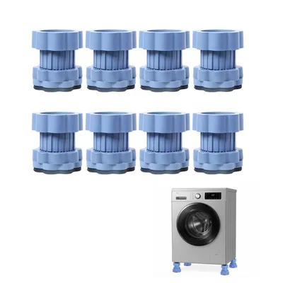 Produktbild von 8 Stück Verstellbar Waschmaschine Füße, Rutschfeste Anti Vibration Füße für Waschmaschine
