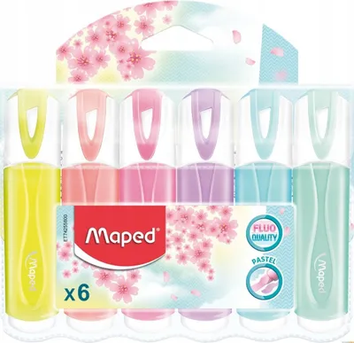 Produktbild von Maped Textmarker FLUO'PEPS Classic PASTEL 6er Etui