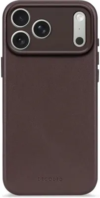 Immagine prodotto di Custodia MagSafe per Apple iPhone 17 Pro Max - Cover posteriore Decoded in vera pelle - Chocolate Brown