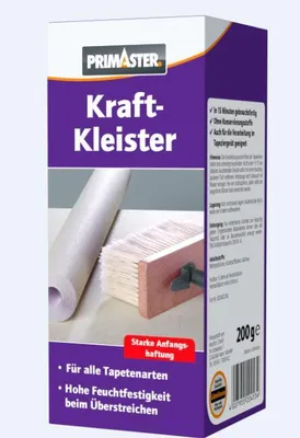 Produktbild von Primaster Kraftkleister Tapetenkleister 200 g, gebrauchsfertig in 15 Min., ohne Konservierungsstoffe