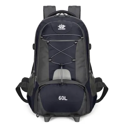 Produktbild von Trekkingrucksack 60L Rucksack Wanderrucksack Outdoor Reiserucksack wasserabweisend schwarz