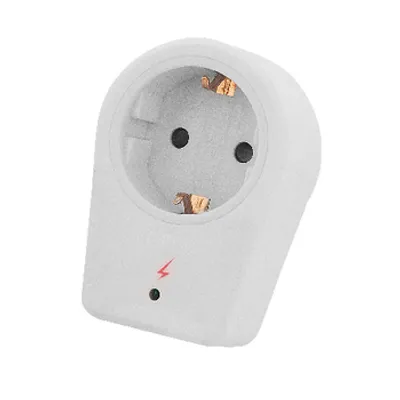 Produktbild von Valueline VLES100SPF1WH, Drinnen, IP20, Weiß, 1 AC-Ausgänge, 16 A, 3680 W