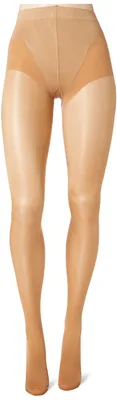 Produktbild von Nur Die Figura 25 DEN Große Größen Shaping-Strumpfhose transparente glänzende Feinstrumpfhose breiter Komfortbund Bauch-Weg Damen, amber, XL