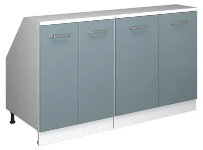 Immagine prodotto di Set di mobili sottotetto Vicco Rion Grigio-blu 140 cm Set di 2 carcasse armadio profondità 60 cm, Model 60452
