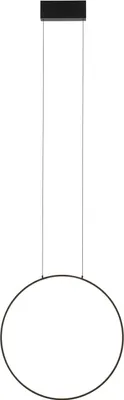 Produktbild von Pendelleuchte Aluminium Metall LED H: max. 140 cm Schwarz rund neutralweißes Licht 4000 K 600 lm Modern