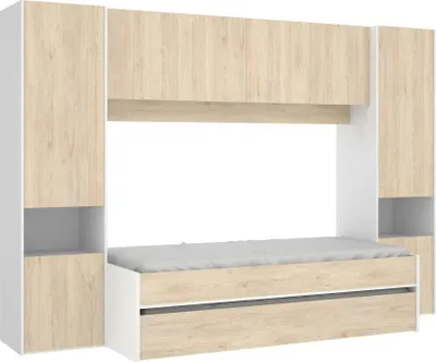 Produktbild von Kinderbett Venturosa,  303 x 97 x 203 cm,  Eiche und Weiß