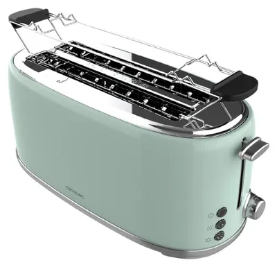 Zdjęcie produktu dla CECOTEC 03231 - Toster pionowy Toast&Taste 1600 Retro Double Green
