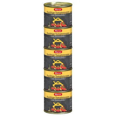 Image de Menzi Soupe fruitée à la tomate avec des nouilles aux œufs et des herbes 1000ml