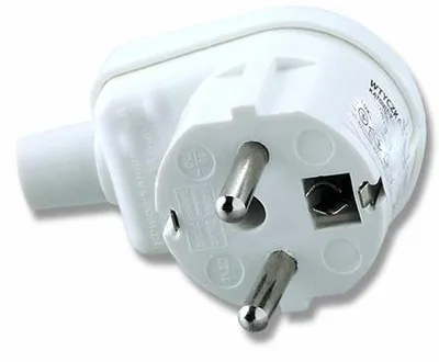 Produktbild von Plast-Rol Winkel-Netzstecker Zerlegbar 16A Schutzkontakt Weiß