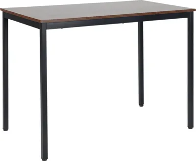 Produktbild von Relaxdays Esstisch, für 4 Personen, Küchentisch HBT: 76x110x60 cm, Esszimmer & Küche, Tisch, bis 80 kg, braun/ schwarz