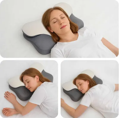 Produktbild von "Schlussverkauf" moderne Kopfkissen - für jedes Schlafzimmer - mit Kissen Weiß 59x38x14 cm Polyester  C17331