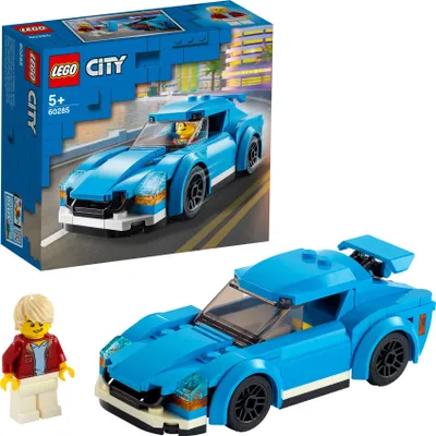 Produktbild von LEGO 60285 City Sportwagen, Rennauto mit abnehmbaren Dach, Rennwagen-Spielzeug für Mädchen und Jungen ab 5 Jahre
