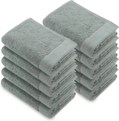 Immagine prodotto di Walra Asciugamani rifatti 50x100 - Set di 10 - Qualità 550 g/m2 - Giada