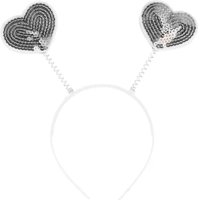 Produktbild von Haarreif Herzchen silber