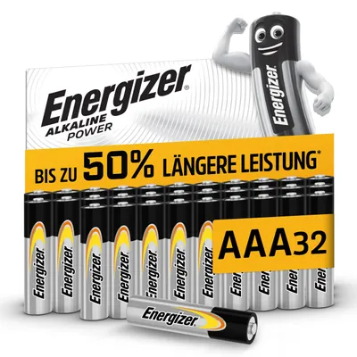 Obrázek produktu pro Baterie Energizer Alkaline Power AAA (32 kusů)